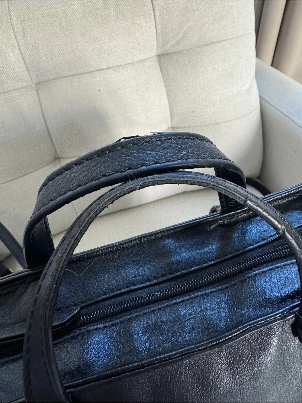 Fossil Camilla Black Leather Convertible Small Backpack